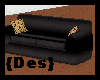 [PGP]Black/leopard couch