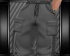 [L] GREY CARGO PANTS