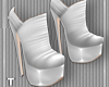 White Grey Ankle Boots