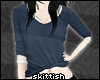 -| Blue Tucked Sweater