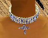 CA BlueTopazGold Collar