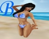 [B] Blue Floral Bikini