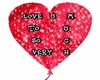 Valentine f love Balloon
