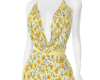 Yellow Floral Halter