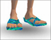 Green/Blue Ocean Sandals