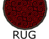 red black pattern rug 