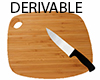 chopping board & knife