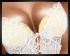 Laced Top White/Yellow