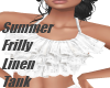 Summer Frilly Linen Tank