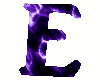 Animated purple E seat