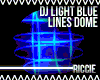 DJ Light Blue Lines Dome