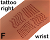 Leeloo wrist tattoo R