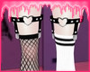 P! Shoolgirl Socks Black