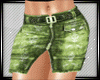 Hot Green Jeans Skirt
