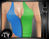 *TY Zip Halter - b&g