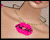 PINK  LABEL NECKLACE