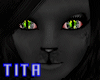t| Green Comic Cat Eyes