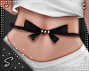 !S Bow Belt Black