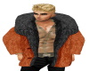 Tan/Black lay,fur coat