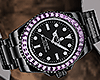 Pink Stone Black Watch