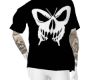 skull butterfly shirt M