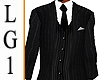 LG1 Stripe Black Suit