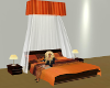 Orange Canopy Bed Anim