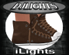 [iL] Brown Slim Shoes