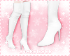 ✰S White thigh heels