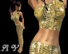 [AY] goddess dress gold