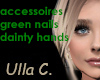 UC green nails dainty