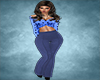 Blue Formal Pants
