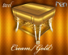 B*Cream/Gold Stool
