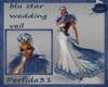blu star wedding veil