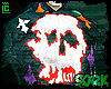 hoddie skull cross y2k