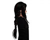 Long black braided hair