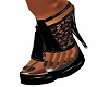 BLACKLATEX N LACE SHOE