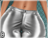 Silver Satin Pants
