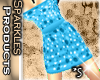 *S Dot Dress Blue
