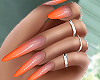 Orange Ombre Nails