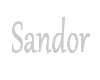 Sandor name sticker