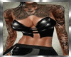 BLACK PVC TOP  & TATTOO