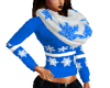 Blue Snowflake Sweater