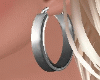 Solid Silver Hoops