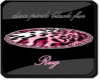 DIVA PINK BLACK FUR RUG