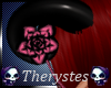 [T]Pink/Black rose horns