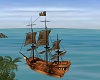 pirate ship brown