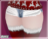 ♦ Fluffy red shorts
