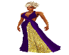 Gown Purple Gold Jeweled