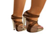 brown heeled sandals